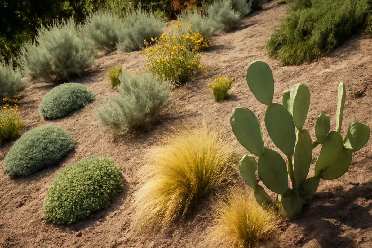 Giardino in pendenza con poca acqua: le essenze che tengono il terreno senza sforzo