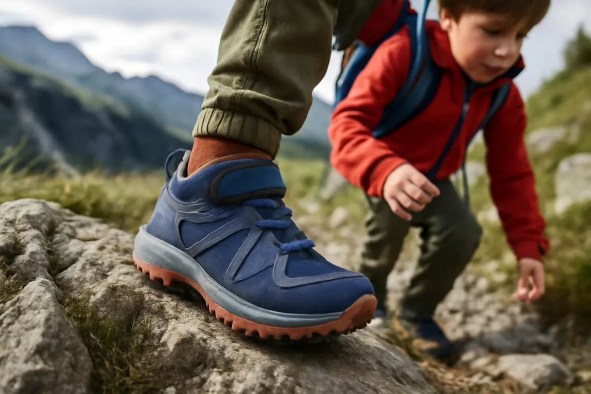 Scarpe da trekking per bambini in montagna: il dettaglio che previene le cadute